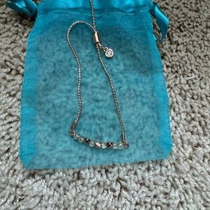 Elegant Rose Gold Bracelet with Crystal Accents